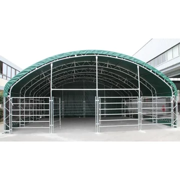 Állattartó sátor 12,2m x 12,2 x 5m (148nm alapterület)