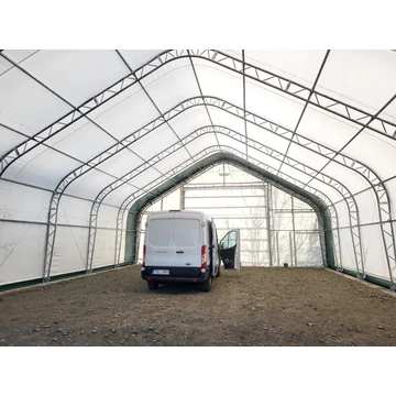Ház alakú raktársátor 12,2m x 18,3m x 7,01m 900gr (223nm alapterület) készleten
