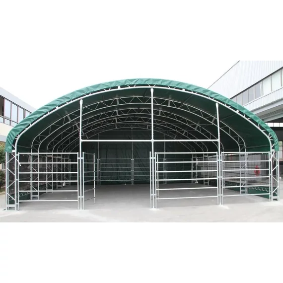 Állattartó sátor 12,2m x 12,2 x 5m (148nm alapterület)